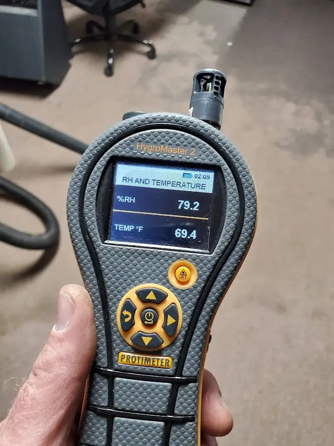 Moisture meter humidity assessment for Mold Remediation & Removal in Bedford Heights