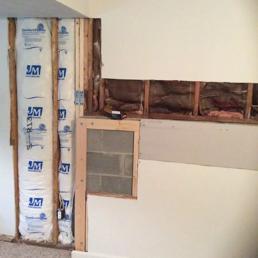 Wall insulation replacement during Contents Cleaning & Restoration in Bedford Heights